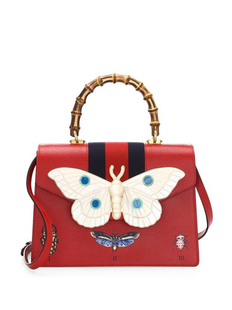 gucci bag blue red|red gucci bag with butterfly.